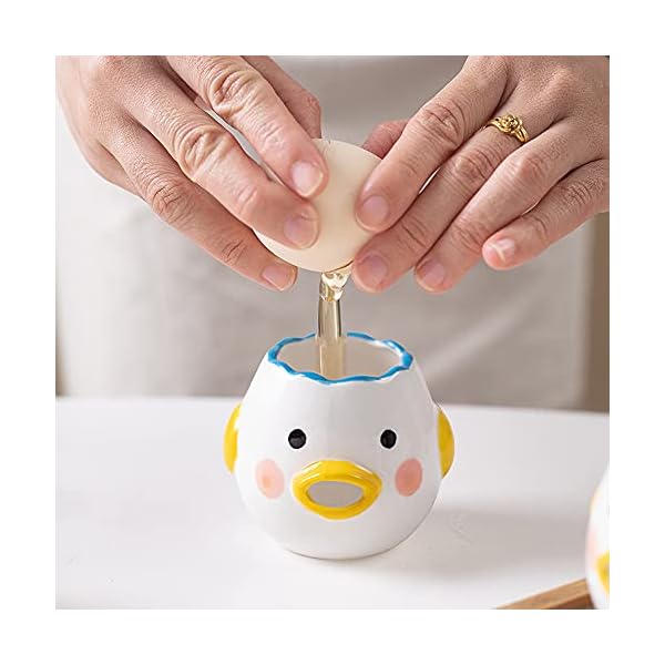 Mlysnd-Egg-Separator-Cartoon-Vomiting-Chicken-Egg-White-Separator-Novelty-Funny-Portable-Kitchen-Gadgets-Baking-Tool-Egg-White-for-Kitchen-Bakery-Ceramics-1Pcs-Yellow Mlysnd Egg Separator, Cartoon Vomiting Chicken Egg White Separator Novelty Funny Portable Kitchen Gadgets Baking Tool Egg White for Kitchen, Bakery, Ceramics (1Pcs, Yellow)