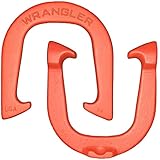 Wrangler Pro Pitching Horseshoes- Made in The USA (Red- Single Pair (2 Shoes))