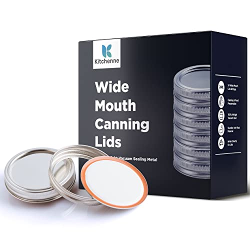 Wide Mouth Canning Lids and Rings 24 Pack Canning Lid and Ring for