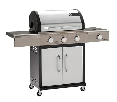 Landmann 12940 Gasgrill mit 3 Brennern, emailliertes Metall, 80,5 x 63 x 68 cm