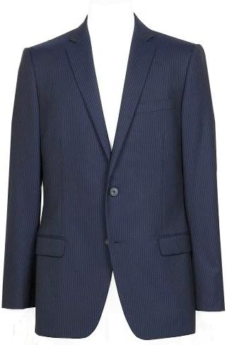 Amazon Calvin Klein カルバンクライン ピンストライプ シングル2bテーラードジャケット 紺 コート ジャケット 通販