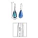 EleQueen 925 Sterling Silver CZ Teardrop Hook Dangle Earrings Made with Austrian Crystals, Valentine's Day/Mother's Day/Christmas Jewelry Gift