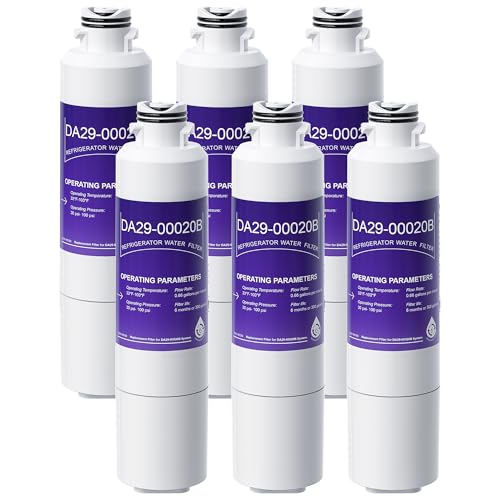 DA29-00020B HAF-CIN/EXP Water Filter Compatible With Samsung DA29-00020A DA97-08006A HAF-CIN RF263BEAESR DA29-00020B-1 RF28HMEDBSR, 6 Pack at Amazon
