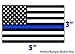 Thin Blue Line - Blue Lives Matter Flag Sticker 5x3