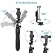 Selfie Stick Bluetooth - FREELLIGENT Extendable Selfie Stick with Wireless Remote and Tripod Stand Selfie Stick for iOS & Android