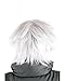Miccostumes Men's Naruto Hatake Kakashi Cosplay Wig (Silver)