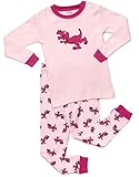 Frogmouth Girls Dinosaurs 2 Piece Pajama set 3 Years Pink