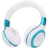 Kids Headphones,Foldable Teenager Hi-fi Bluetooth Headset Wireless On-Ear Lightweight,with Mic,3.5mm Audio Cable and FM Radio,Adjustable Earphone for Smartphone Tablet PC,Christmas Gift for Boys Girls