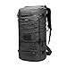 CRAZY ANTS Large Military Tactical Backpack Hiking Camping Daypack Duffle Upgraded Version (Black-50L)