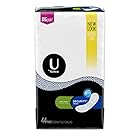 U by Kotex Security Maxi Pads, Long Super, Unscented, 44 Count