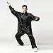 Andux Chinese Traditional Tai Chi Uniforms Kung Fu Clothing Unisex SS-TJF01 Black