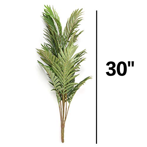 Artificial Palm Leaves Tree Plants Imitation Leaf Artificial Plants Green Greenery Plants Faux Fake Tropical Large Palm Tree Leaves Tree for Home Kitchen Party Flowers Arrangement Wedding Decorations
