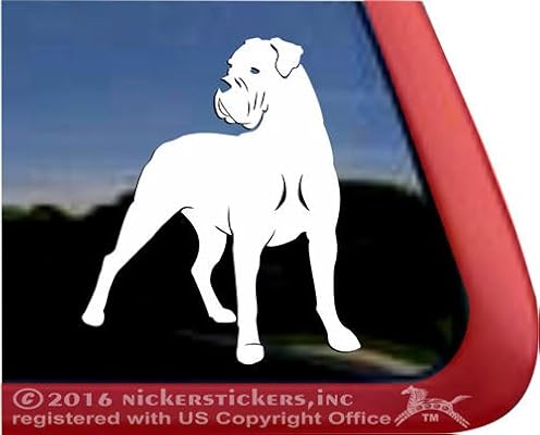 Cane Corso Italian Mastiff Natural High Quality Vinyl Dog Window Decal Nickerstickers