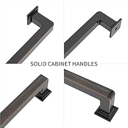 9BUILD 6 Pack 3 Inch Cabinet Handles Oil Rubbed