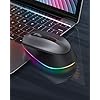 LED-Bluetooth-Mouse-seenda-3-Mode-Silent-Rechargeable-Wireless-Bluetooth-Mouse-BT50BT3024G-for-Multi-Device-Compatible-with-iPad-Laptop-PC-Mac-OS-Windows-Android-Space-Gray LED Bluetooth Mouse, seenda 3-Mode Silent Rechargeable Wireless Bluetooth Mouse( BT5.0/BT3.0/2.4G) for Multi Device…