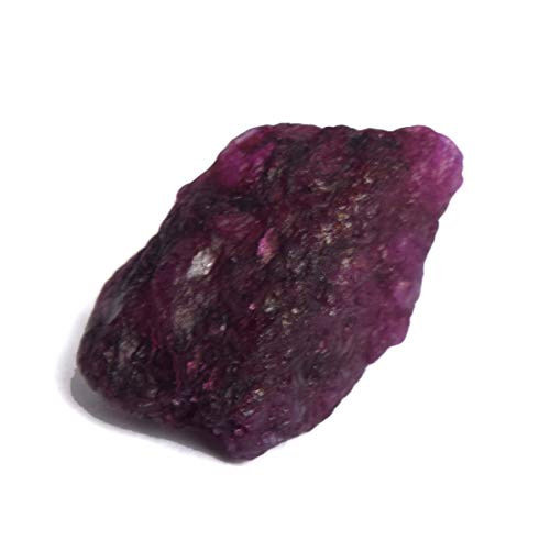 GEMHUB Natural Raw Rough Ruby 17.50 Ct. Certified Uncut Stone for Tumbling
