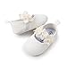 HsdsBebe 2pcs/Set Newborn Baby Girl Princess Mary Jane Shoes Toddler Infant Wedding Dress Flat Shoes with Free Headband