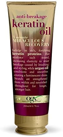 Aceite De Keratina Con Extracto De Argan Para Reparacion Del Cabello Dañado y Maltratado- ✔ Producto 100% Garantizado 6.70 oz.