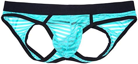 Mnes Soft Breathable See-Through Briefs,Shorts Bulge Pouch Jockstrap Soft Shorts Bulge Pouch Patchwork Triangle Underpants