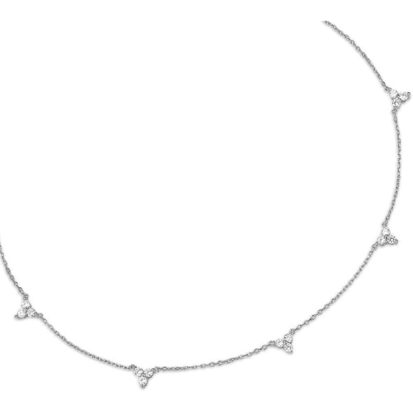 Vcagirest V-Shape Crystal Choker Necklace - Shiny Rhinestone Diamond Necklace Jewelry Gift For Women & Girls - View #13