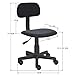 Homycasa Armless Swivel Office Mesh Computer Desk Chair, Black