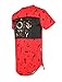 SCREENSHOTBRAND-762 Mens Hipster Hip-Hop Premiun Tees - Luxury Longline Embossed Gold Print T-Shirts Boss Vibes-Red-Medium