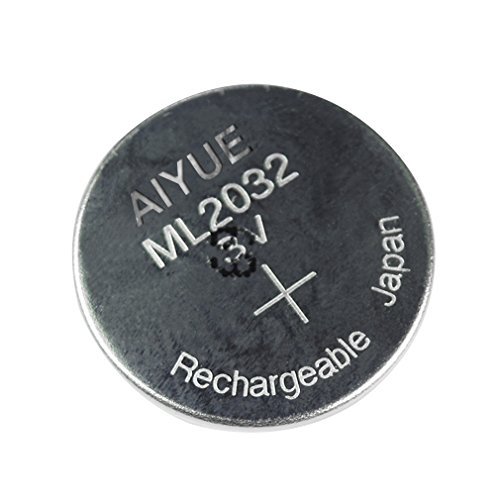 3V AIYUE ML2032 Rechargeable Battery Lithium Coin Cell Battery