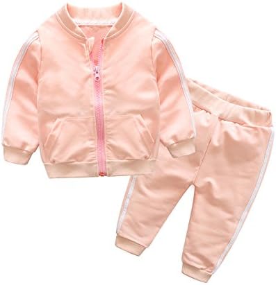 Unisex Tracksuit Baby Boys Girls Clothes Cotton Long Sleeve Zipper Sweatshirt Jacket and Pants