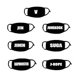 CCUT Kpop BTS Mouth Mask Bangtan Boys Merchandise V Jung Kook Face Muffle (Pack of 7)