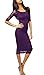 SciMam Women's Retro Lace Overlay 3/4 Sleeve Bridesmaid Party Bodycon Dress