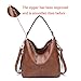 Hobo Bags for Women,DDDH Ladies Handbags Purses Crossbody Shoulder Bucket Bag Faux Leather Brown
