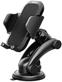 Mpow Car Mount Holder, Universal Car Windshield / Dashboard Phone Mount Holder for iPhone 7/7P/6s/6P/5S, Galaxy S5/S6/S7/S8, Google, LG, Huawei and More