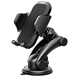 Mpow Car Mount Holder, Universal Dashboard Car Phone Mount Holder/w One-Touch Design&Washable Strong Sticky Gel Pad for iPhone X/8/8Plus7/7P/6s/6P/5S, Galaxy S5/S6/S7/S8, Google, LG, Huawei and etc