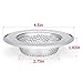 4PCS Kitchen Sink Strainer, Sink Drain Screen -Stainless Steel, Large Wide Rim 4.5 Diameter
