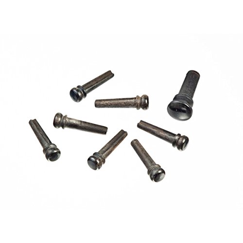 Planet Waves Ebony Bridge Pins with End Pin Set, Ebony