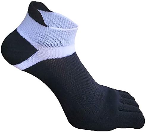 Zhuhaimei,Men's Five-finger Socks Sports Cotton Low-cut Spring And Summer Toe Socks 5 Pairs, 7-12UK/40-46EUR