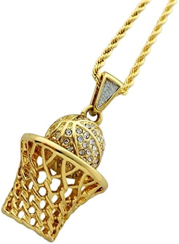 Sports Theme Mini Pendant Necklace with 24" 3mm Rope Chain