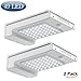CINOTON Outdoor Solar Wall Lights Ultra Bright 49 LED Security Lighting Motion Sensor Dusk-to-dawn Photocell Wireless Waterproof for Garden,Yard,Patio, Driveway,Stairs. (2 PACK)