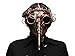 Metallic Steampunk Plague Doctor LED Light Up Mask w/Goggles