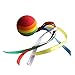 Potelin Premium Quality Colorful Long Ribbon Rainbow Ball Car-Styling Vehicle Antenna Topper Decoration Non-toxic
