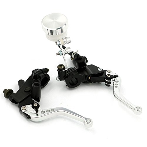 Alpha Rider 7/8" CNC Brake Clutch Master Cylinder Lever Fluid Reservoir Fit For Aprilia RS125 2006-2007 RS250 1996-2000 RSV4 R 2011-2014 RXV450 2006-2012