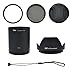 KIWIFOTOS SL1000K 72MM UV CPL Filter Kit + Lens Adapter + Hood + Cap Set For Fujifilm S8200 / S8300 S8400 / S8500 / S8400W /S9400W /S9200& SL1000