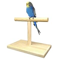 LLtidmsWL Natural Living Playground for Birdsoys Exercise Play Portable Wood Bird Parrot Training Spin Perch Stand Playground Platform Toy Wood Color