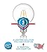Hyperikon G25 LED Vintage Filament Bulb, Dimmable, 5W (40W Equivalent), 480 lumen, 2300K (Amber Glow), Omnidirectional, Medium Base (E26), IC Driver, CRI 80+, 120v, UL-Listed - (Pack of 6)