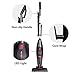 Dibea Stick Vacuum Cleaner 2 in 1 Corded Lightweight Upright and Handheld Vacuum, 15Kpa Strong Suction Multi-Layer HEPA Filter, 1L Dust Bin, 5 Height Adjustment for Carpet Hard Floor Pet Hair Dust 