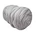 Arm Knitting Yarn Chunky Wool Yarn Bulky Wool Yarn Giant Knit Yarn Extreme Knitting (2.2lbs/1kg, Light Grey)
