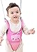 Zicac Toddler Cute Animals Ultra Comfy Mesh Safety Harness Leash Adjustable Baby Walker Strap Belt (Pink)