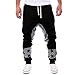 PHOTNO Men's leisure harem pants Tight Pant Underwear Leggings (XL, Black)