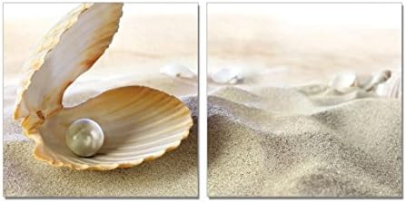 SLS Vision. Jewel of the Sea. 40 x 20 inches. Ready to Hang. Contemporary Art, Modern Wall Decor, 2 Panel Commercial Grade Machine Framed Giclee Canvas Print. Home Decoration Painting. I1312