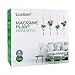 Luxbon 4Pcs Macrame Plant Hanger Handmade Woven Cotton Plant Holder Wall Hanging Planter Basket for Indoor Outdoor Garden Patio Balcony Ceiling Decorations, 4 Legs 40 Inch